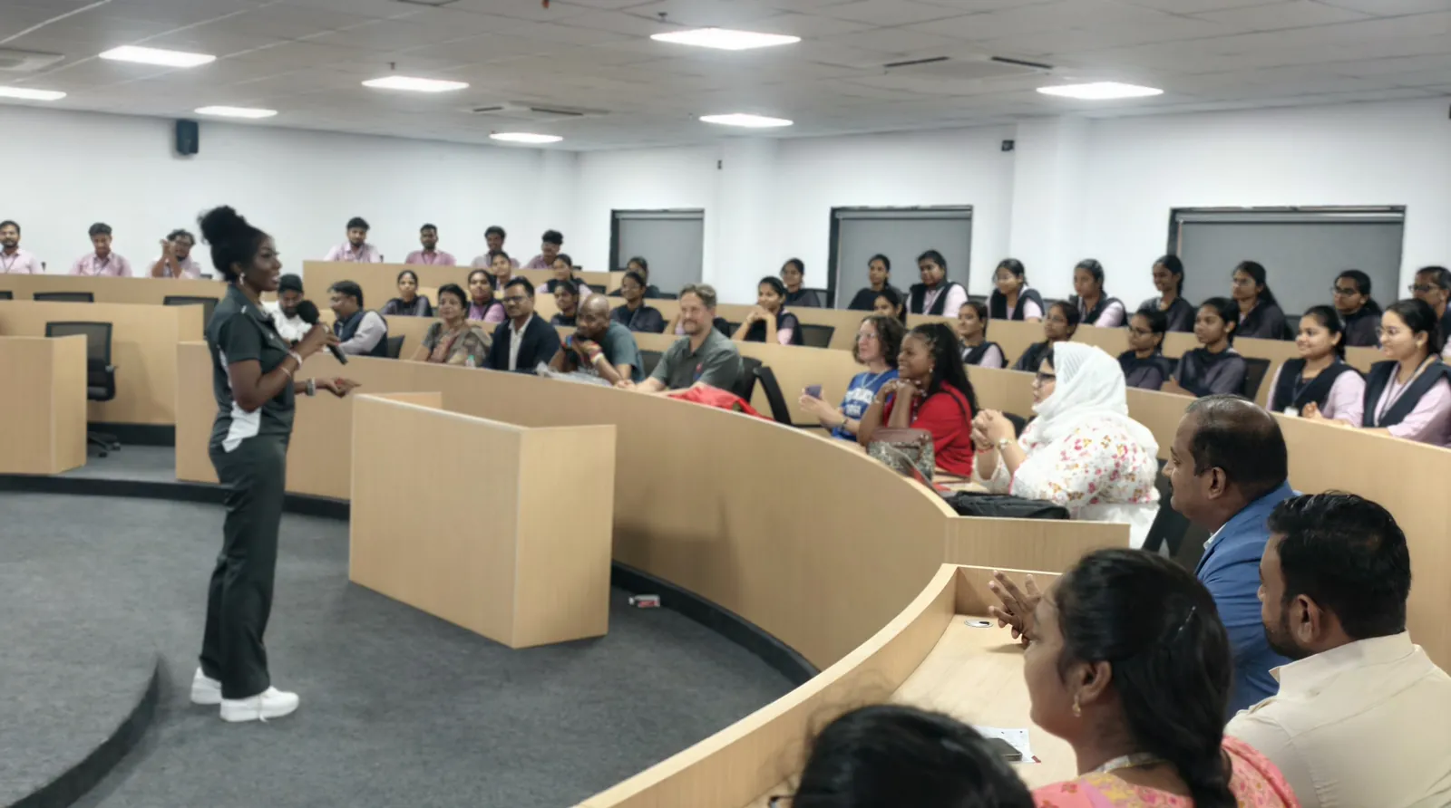 ACE students and guests participating in an academic interaction